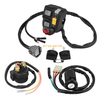 Handlebar Key Starter Relay Switch Kit for Honda Recon ES TRX250TE (2002–2004)