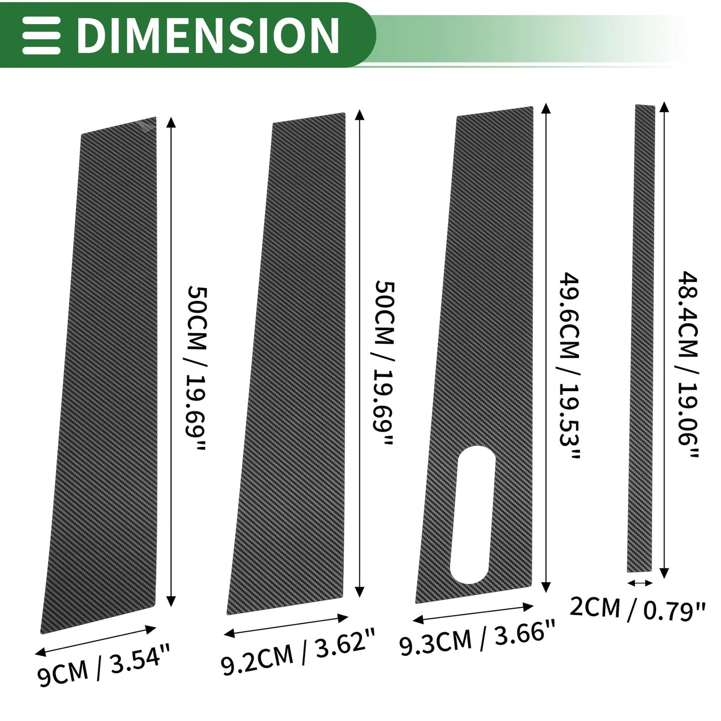 7 Pcs Door Pillar Window Trim for Ford Explorer Sport (2011-2019)