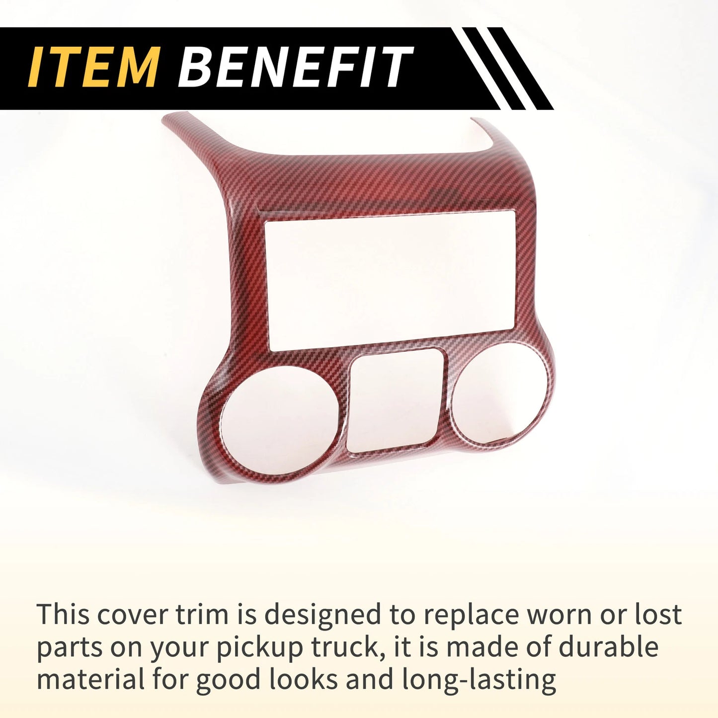 Central Console Dashboard Cover Trim for Jeep Wrangler JK JKU (2011-2017)