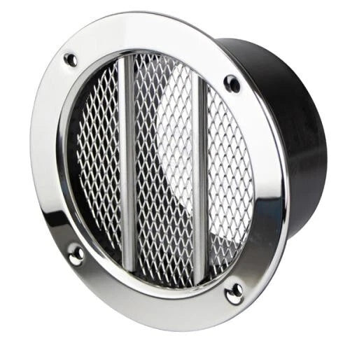 Vent Recessed 316G SS Round Grate 160mm for Boat/Caravan/Camper