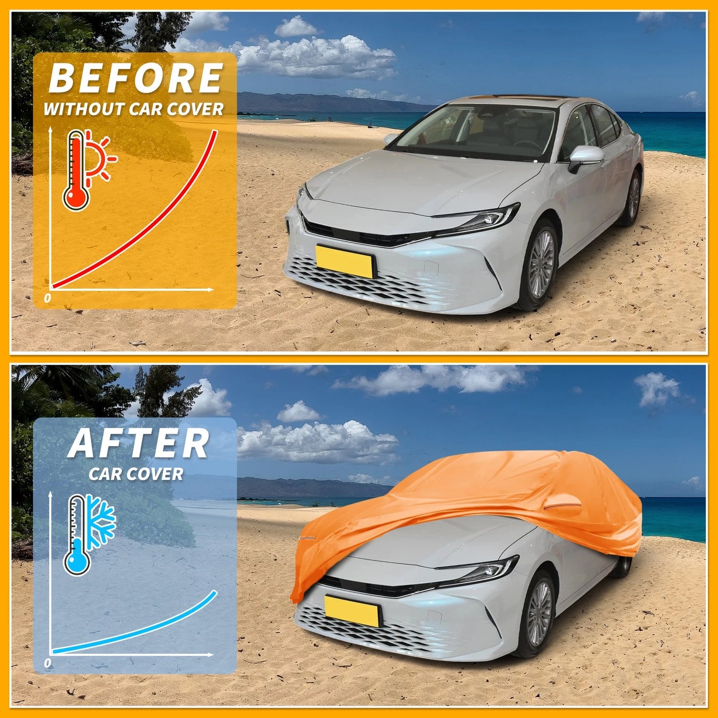 Waterproof All Weather Car Cover for Toyota Camry (2018-2023)