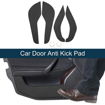 Car Door Anti Kick Pad Sticker Protector for Ford EcoSport (2018) - Black Set