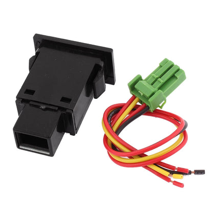 Latching Red Pilot Fog Light Switch 12V for DC Panel Mount