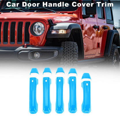 Door Handle Cover Trim for Jeep Wrangler JL (2018-2023) Blue 1 Set