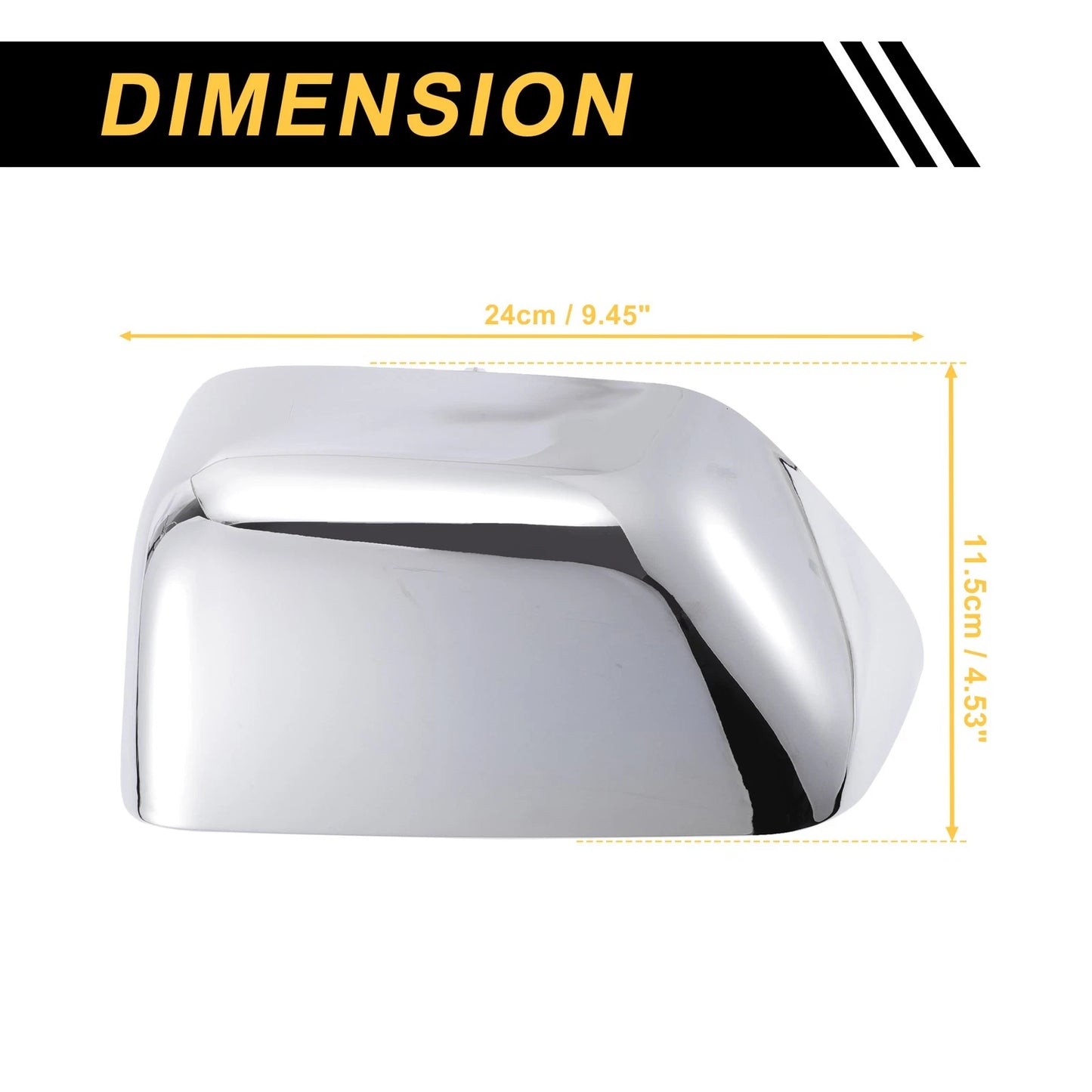 Left Side Mirror Cover Cap Chrome for Ford F-250 F-350 F-450 F-550 (2008-2016)