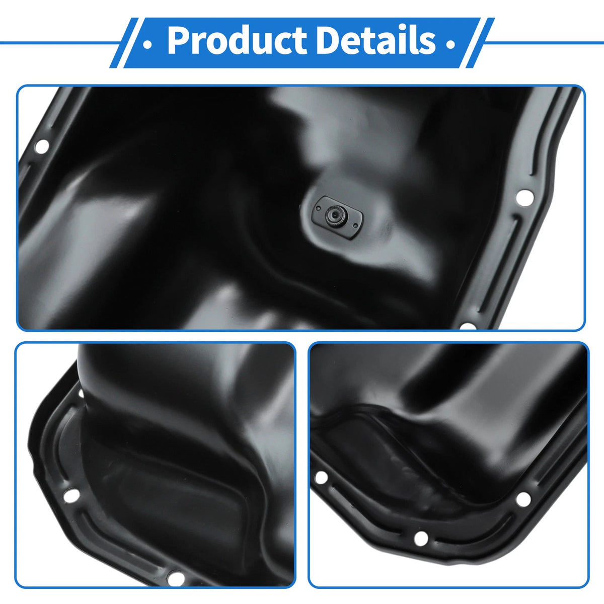 Engine Oil Pan for Toyota Tundra (2000-2004) - Steel Black