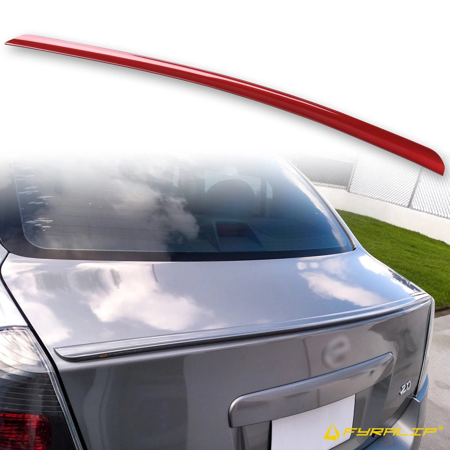 A20 Red Boot Lip Spoiler for Nissan Sentra B16 Sedan (2007-2012)
