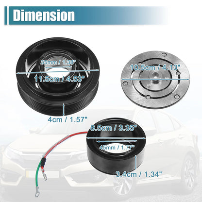 AC Compressor Clutch Set for Honda Civic 1.7L (2001-2005)