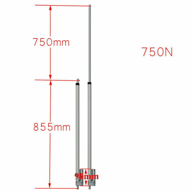 12V/24V Linear Actuator Motor 750N Stroke 50mm 100mm 400mm 500mm for Engineering