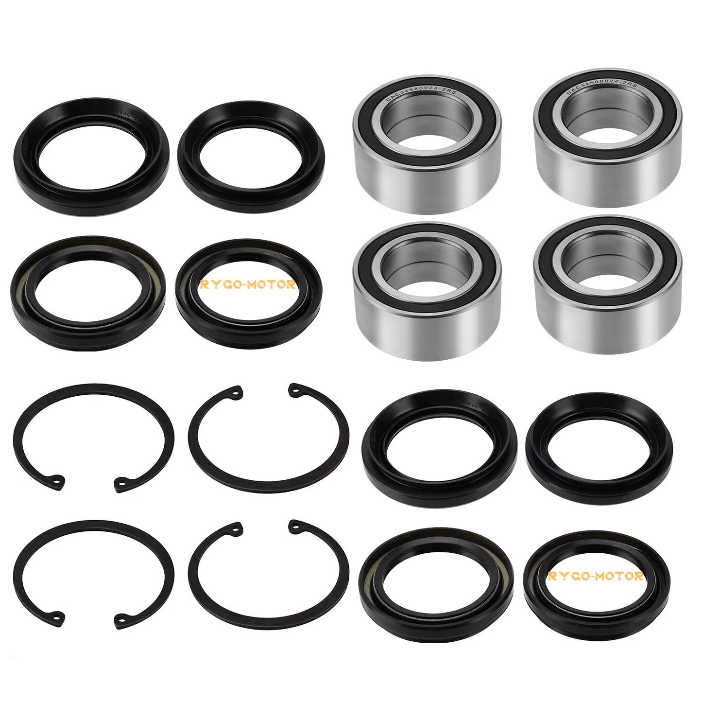 4x Rear Wheel Bearings & Seals for Honda Rincon 650 TRX650FA (2003–2005)