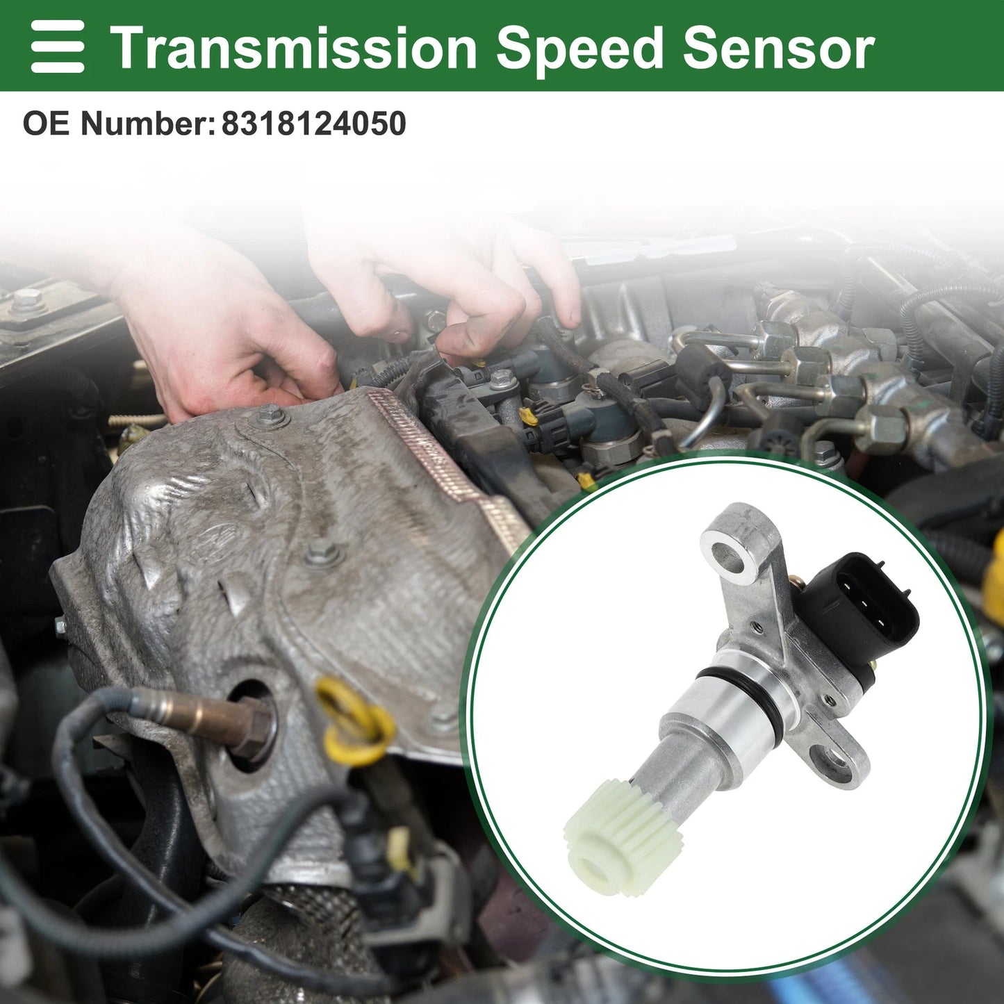Transmission Speed Sensor for Toyota T100 3.0 (1993-1994) 1 Pc Black