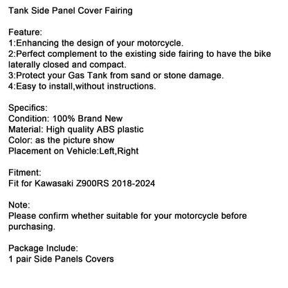 Gas Tank Side Cover Panel for Kawasaki Z900RS (2018-2024)
