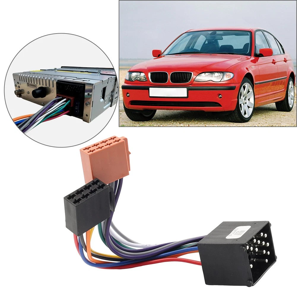 Car Radio Adapter Stereo Harness Cable for BMW E30 E36 E46 E34 E39 Z3 (1982-2006)