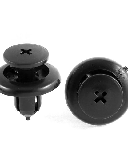 30 Pcs Black Push-in Fastener Rivets Clips 8mm for Mazda