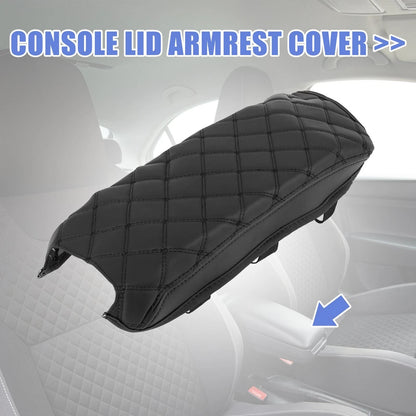 Car Center Console Lid Armrest Cover for Toyota Camry (2012-2017) Black