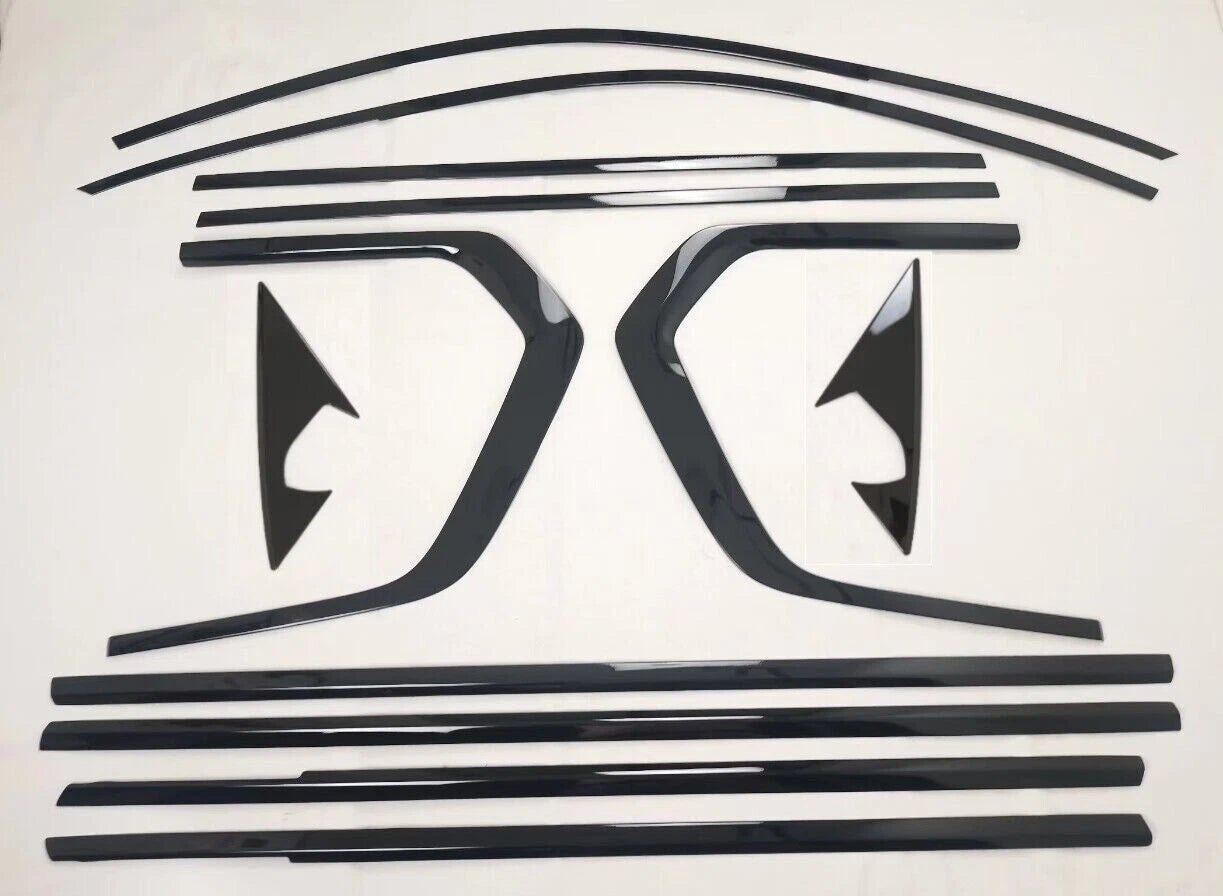 12 x Steel Window Molding Side Cover Trim for BMW X7 (2019-2023)