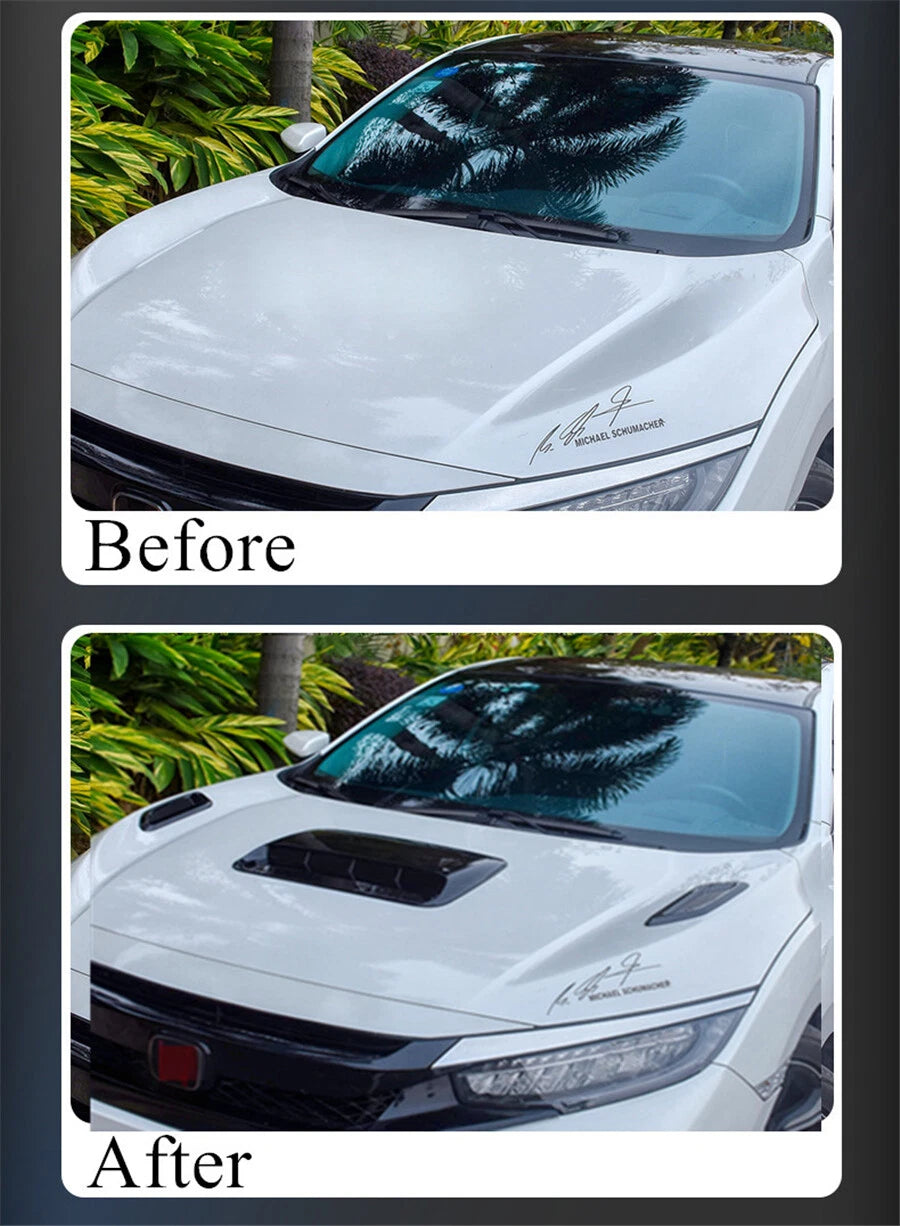 Hood Scoop Vent Bonnet Cover for Universal Car - Glossy Black