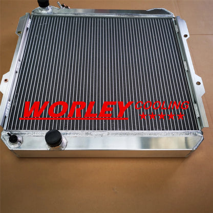 44mm Radiator + Black Hoses for Toyota Hilux LN60 LN61 LN65 (1988-1997)