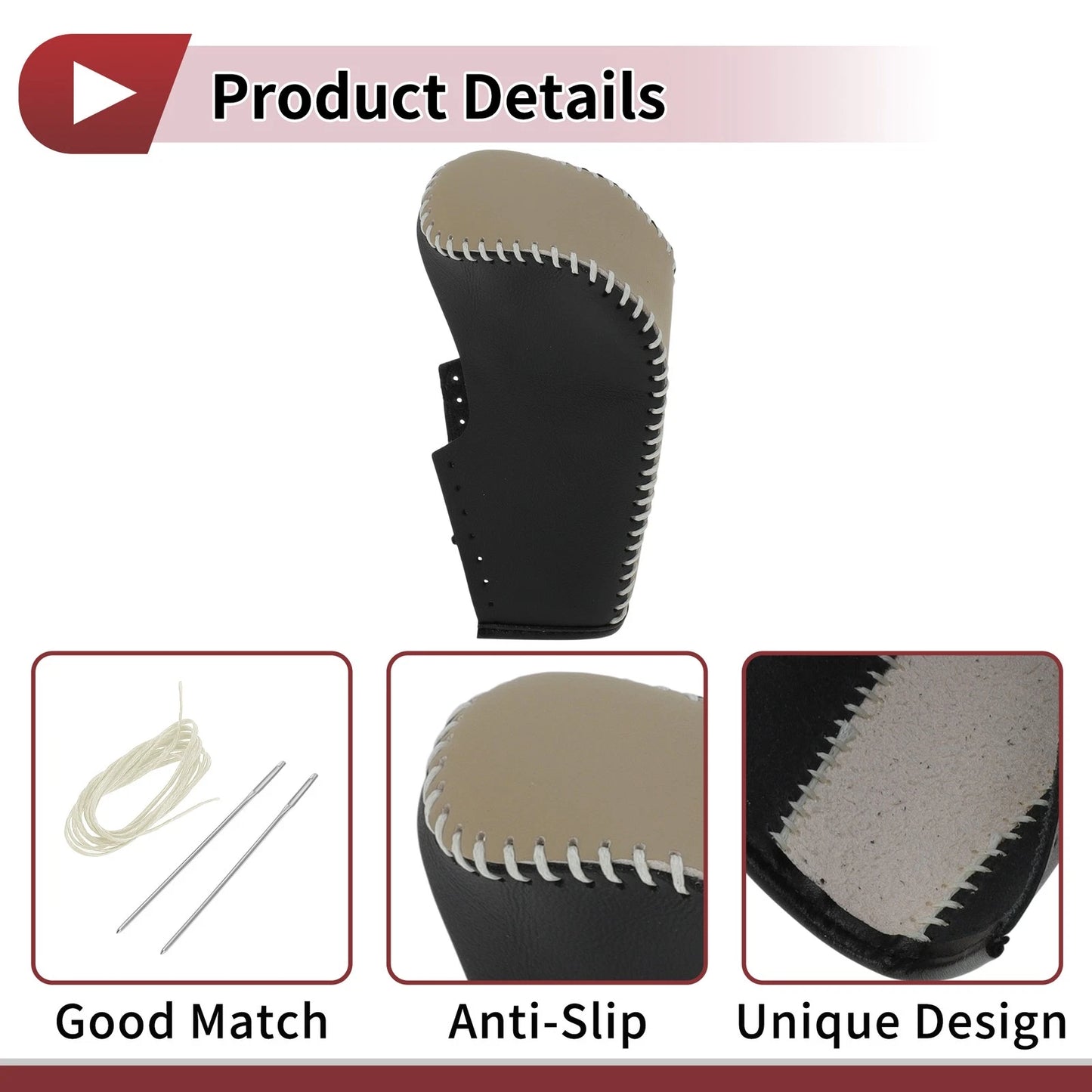 Car Gear Shift Knob Cover for BMW 3 Series E90 (2006-2013) - 1 x Faux Leather