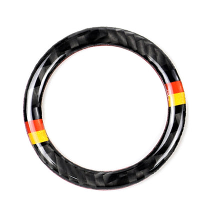 Carbon Fiber Engine Start Stop Button Ring Cover for Mercedes-Benz A B C GLC