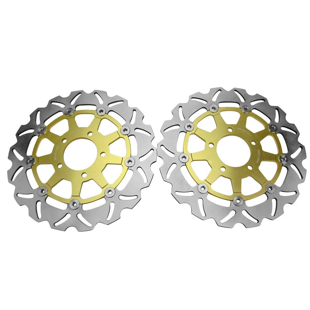Steel Brake Discs Rotors Pads for Suzuki GSXR 600/750 (2004-2005) 3 x PCS