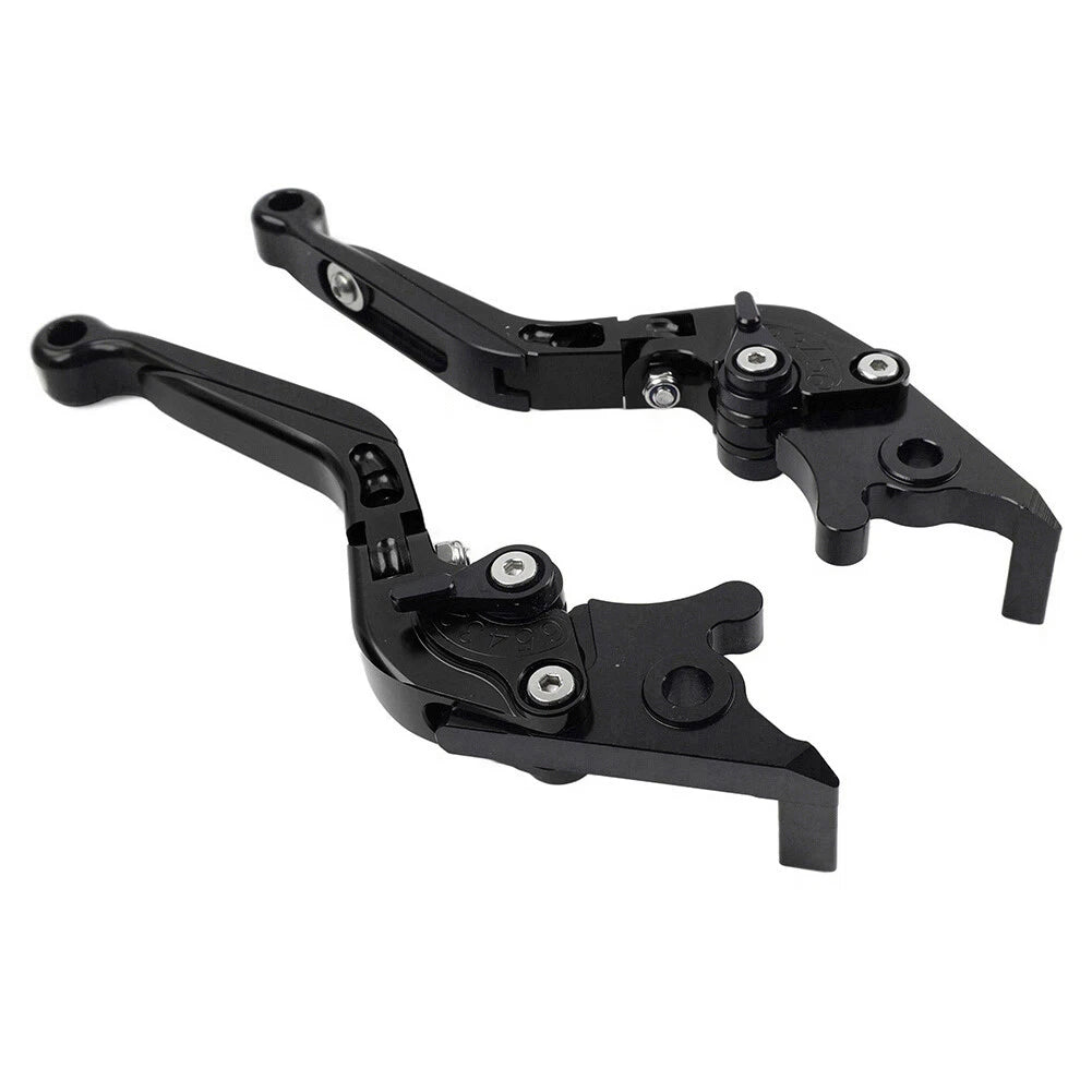 CNC Extendable Brake Clutch Levers for Yamaha YZF R1 (2009-2014) Black