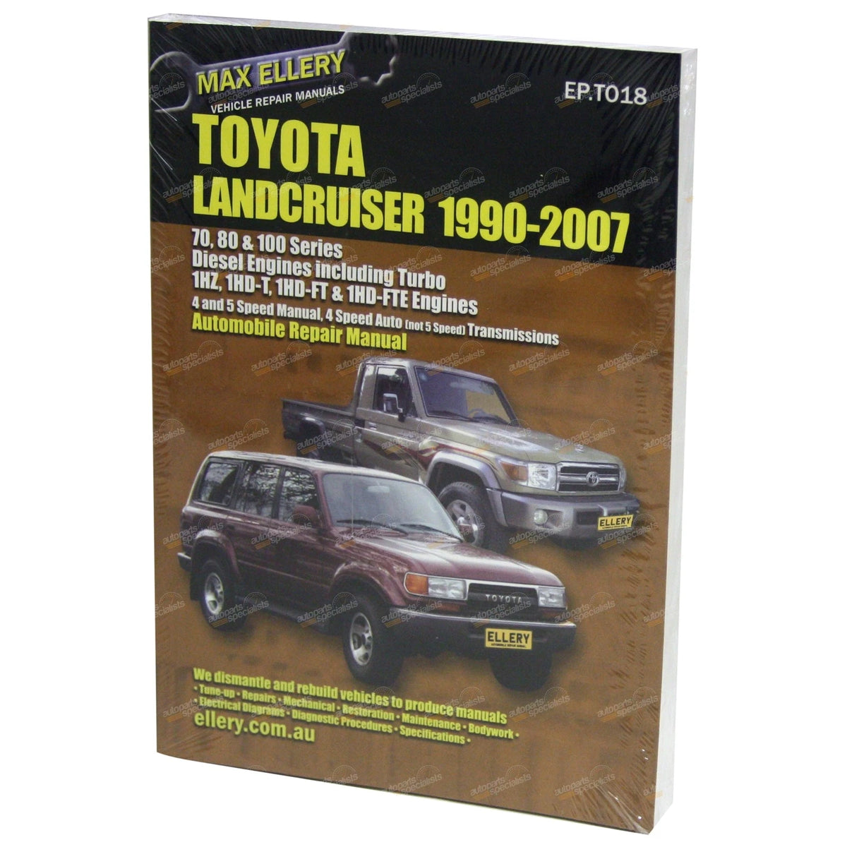 Repair Manual Diesel Workshop for Landcruiser 70-105 Series (1984–1999)