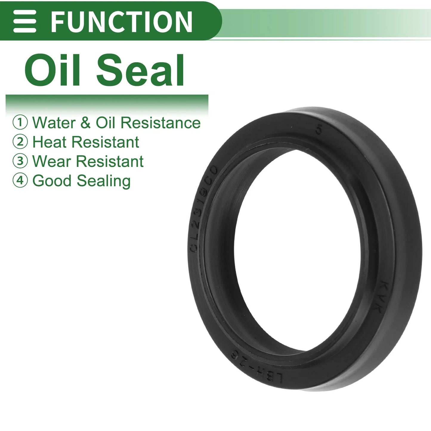 Oil Seal 26x34x4.5mm NBR Black 5 Pcs Seal Ring Rotary Shaft Seal