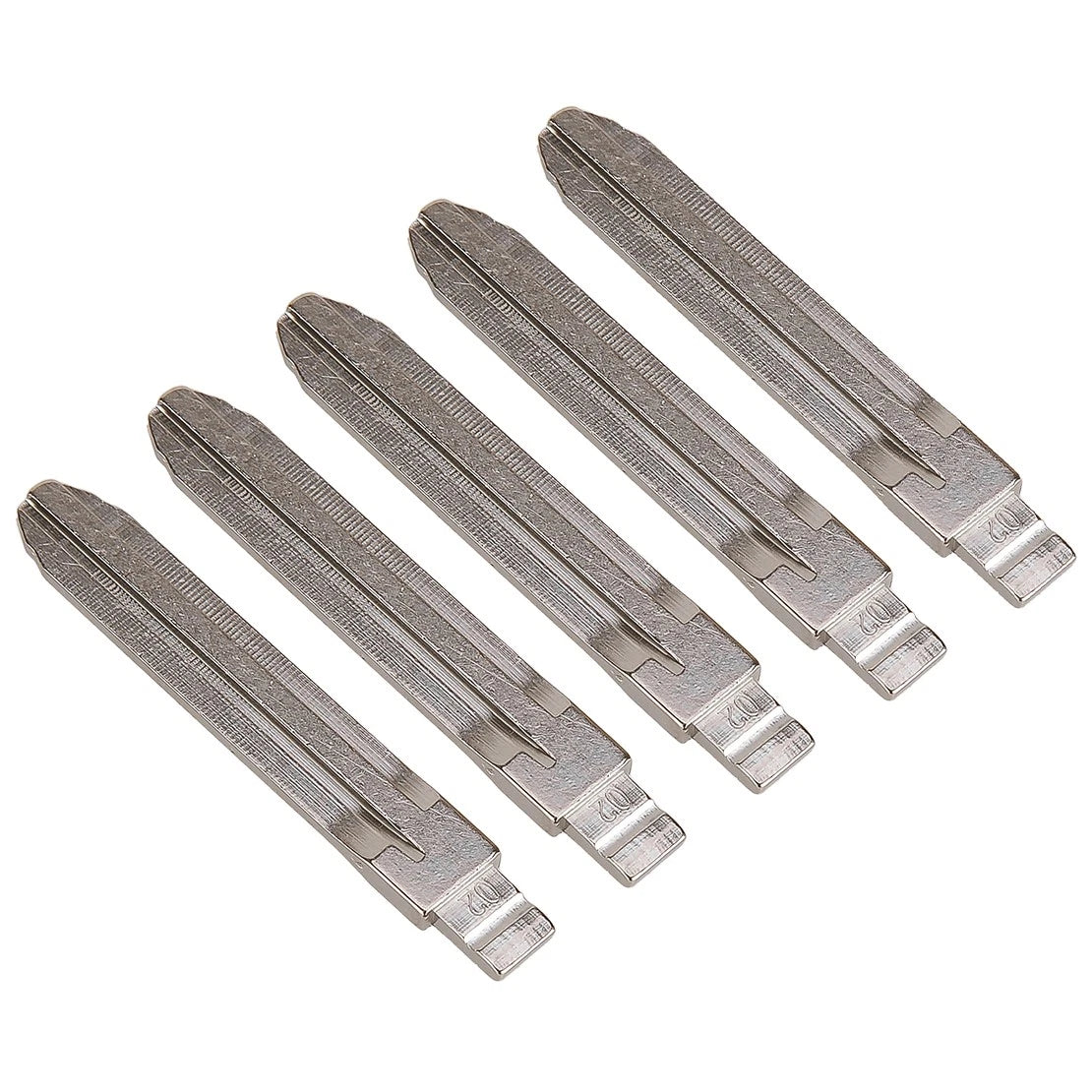 5pc Metal Flip Key Blank Replacement for Toyota Car