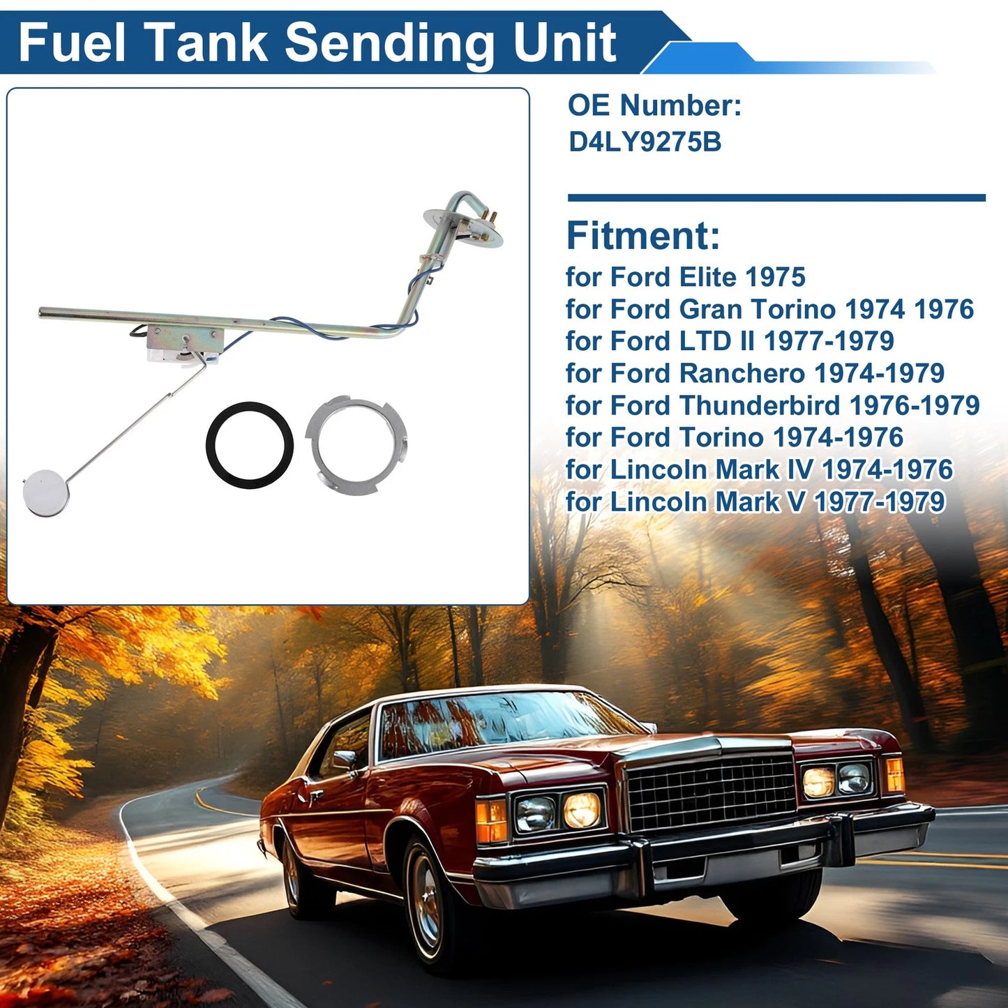 Fuel Level Sending Unit for Ford Elite (1975)