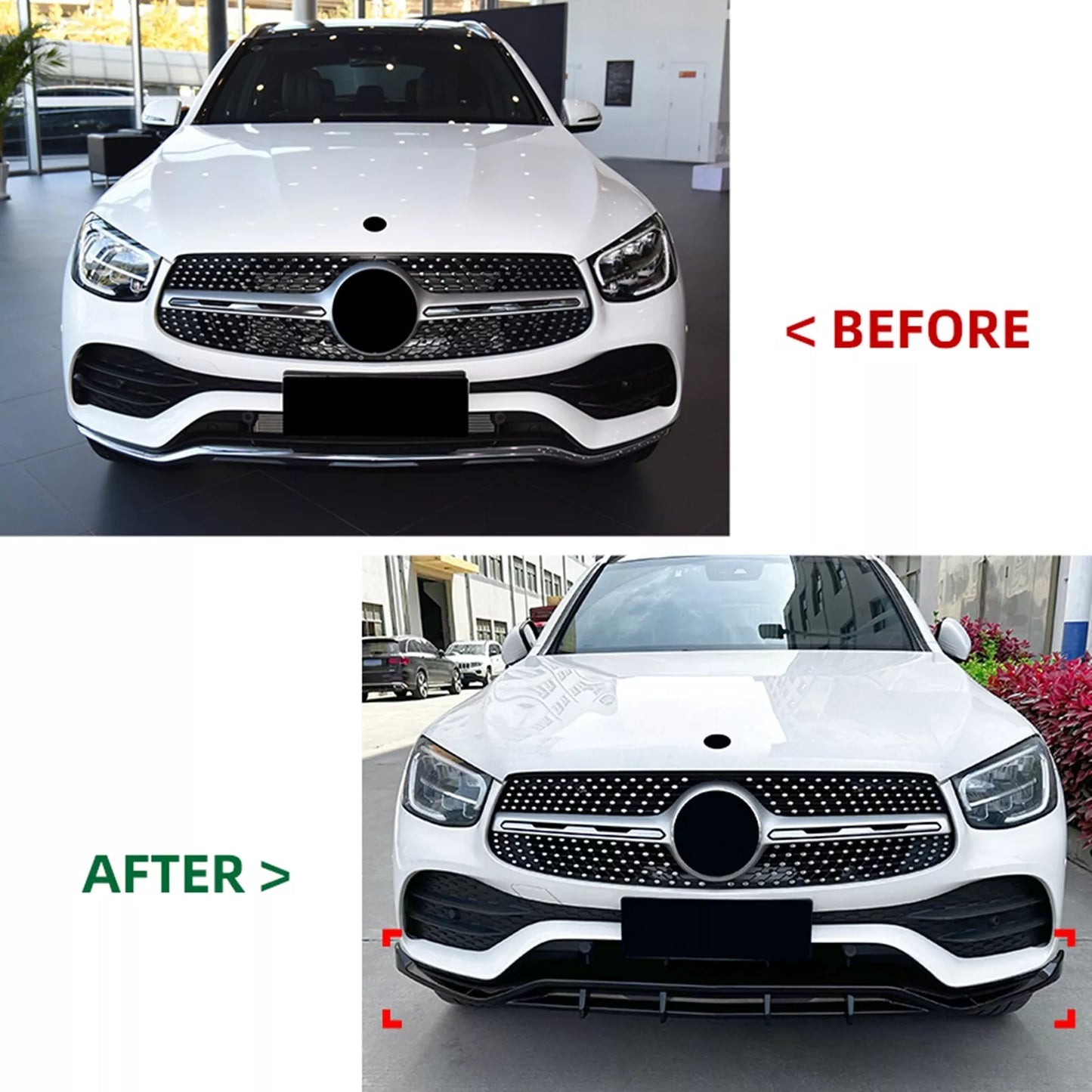 Front Lip Splitter for Benz GLC X253 200/260/300 (2020-2022)