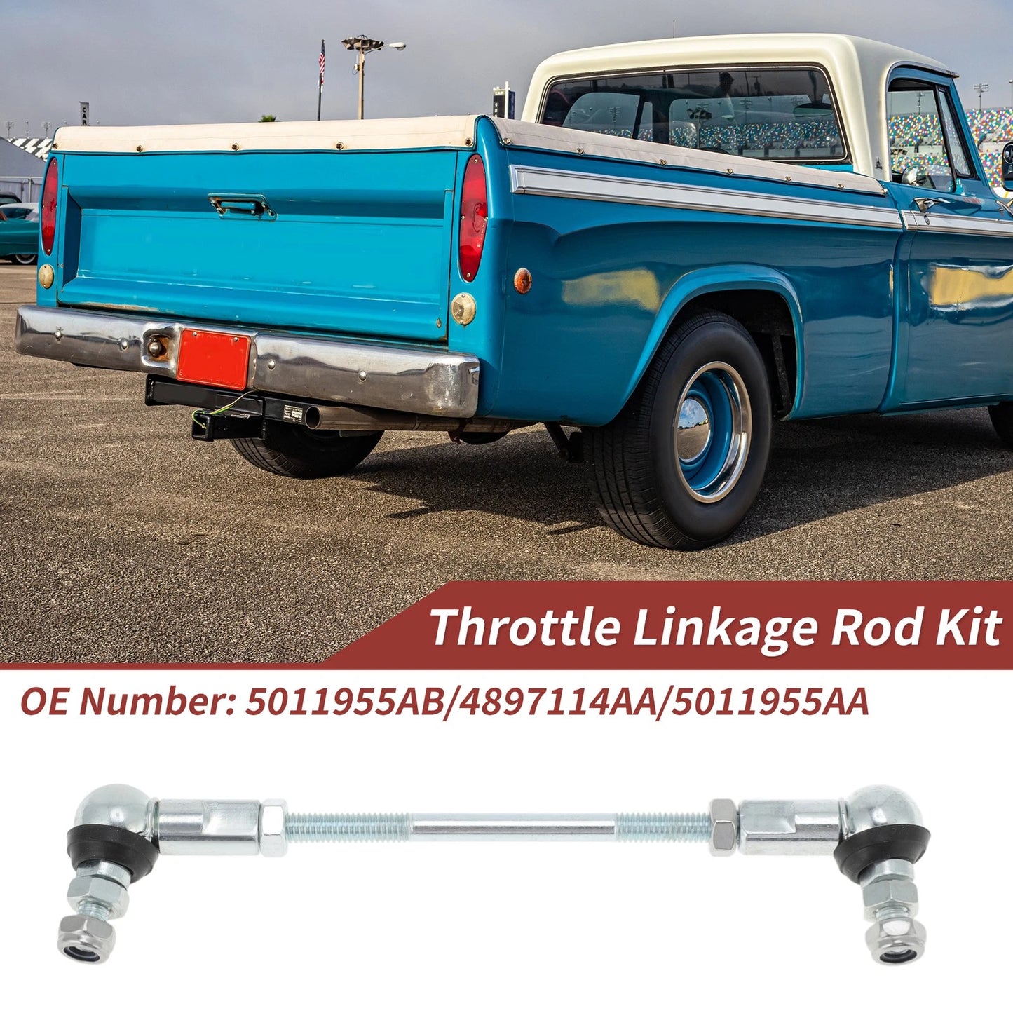 Throttle Linkage Rod for Dodge D250 D350 5.9L Diesel (1989 - 1991)