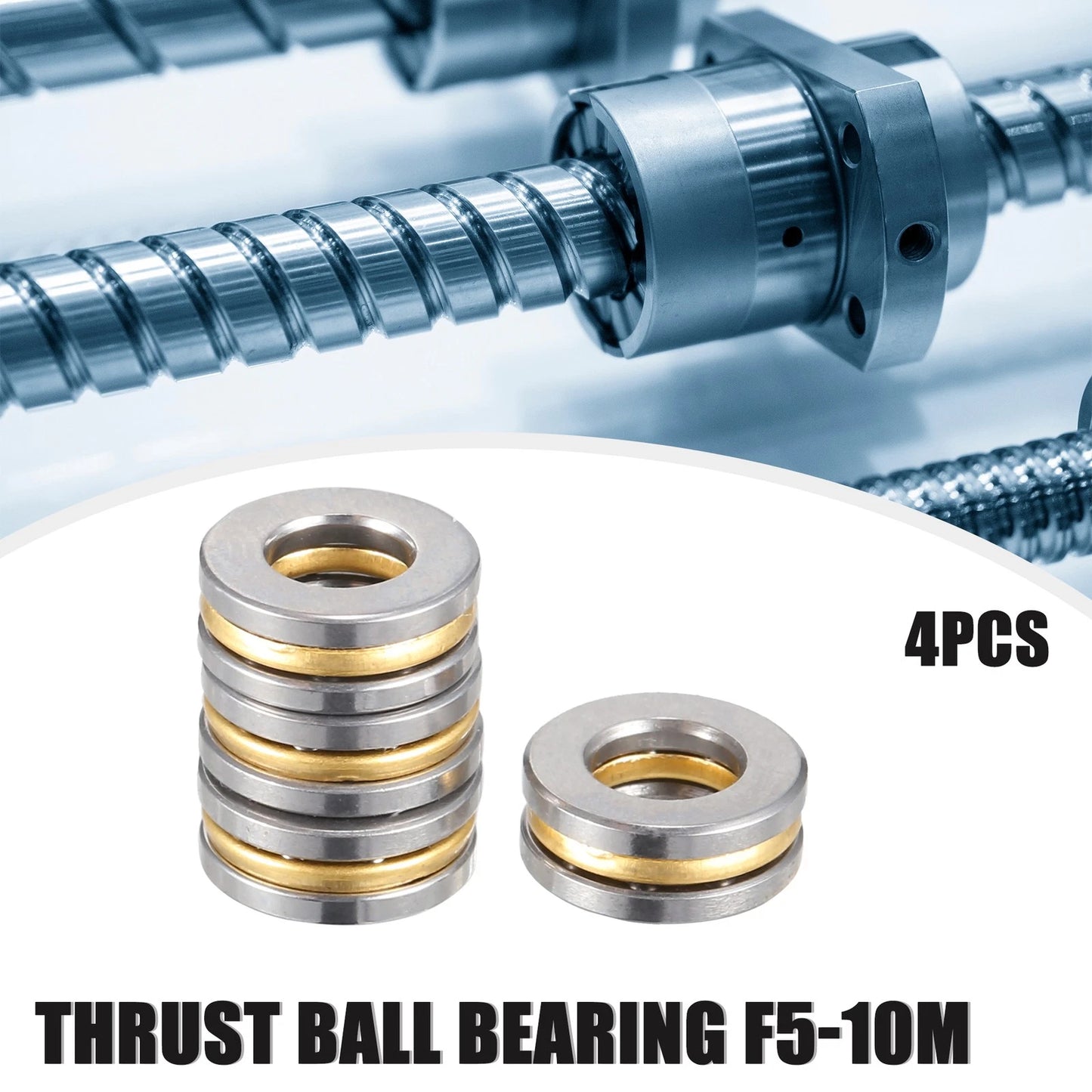 4 x Car Thrust Ball Bearing 5x10x4mm Roller with Washers for F5-10M