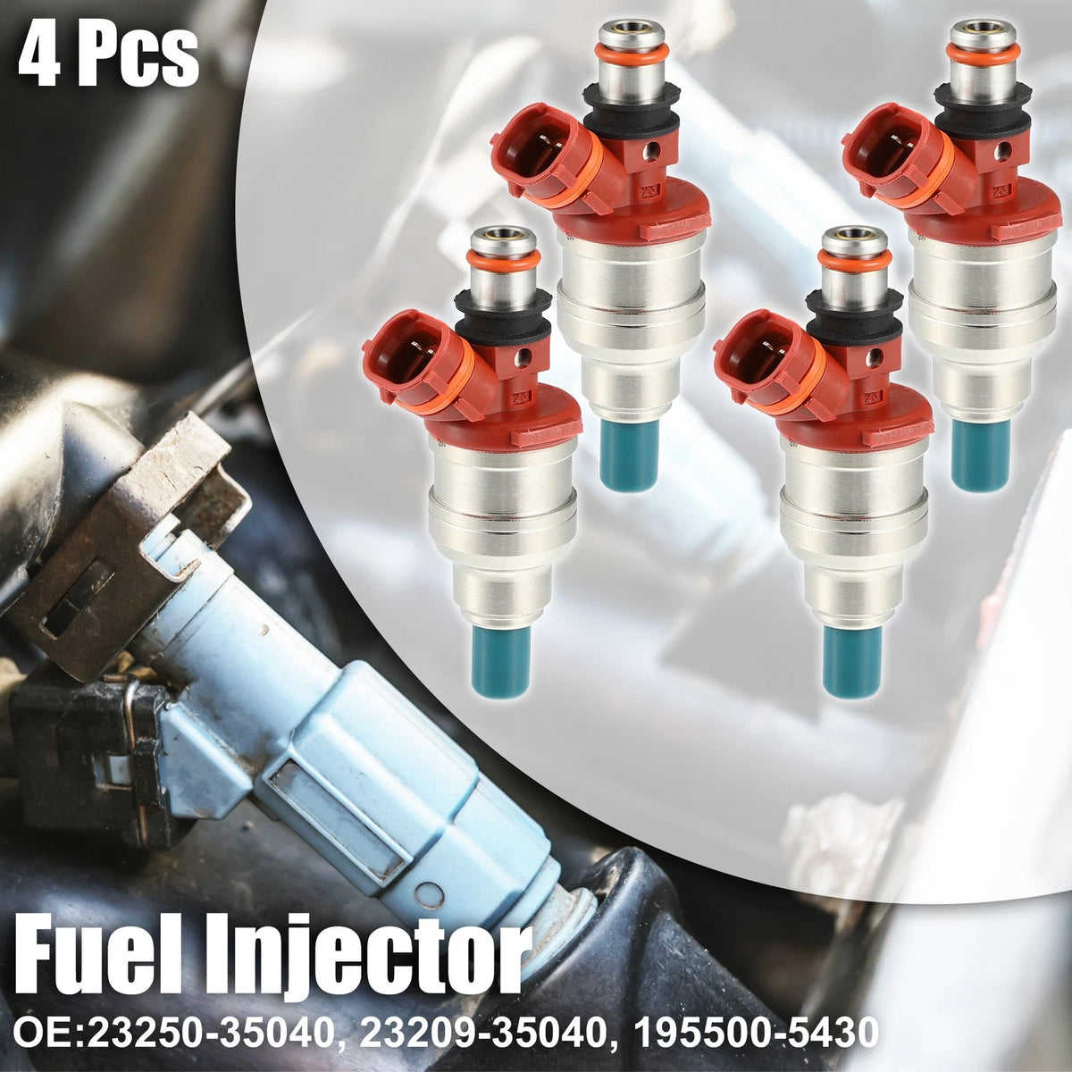 4 Pcs Fuel Injector Nozzle for Toyota 4Runner 2.4L (1988-1995)