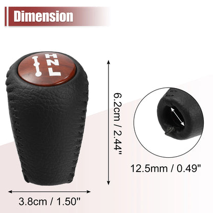 Wood Grain Brown Auto Gear Stick Shift Knob for Toyota Land Cruiser Prado
