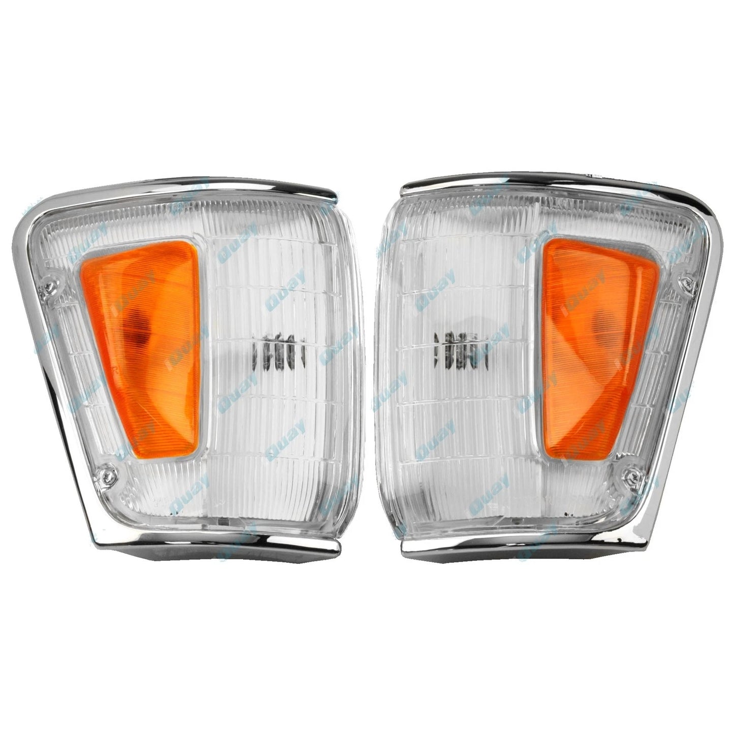 Chrome Trim Corner Indicator Park Lights for Toyota Hilux 4WD (1988-1991)