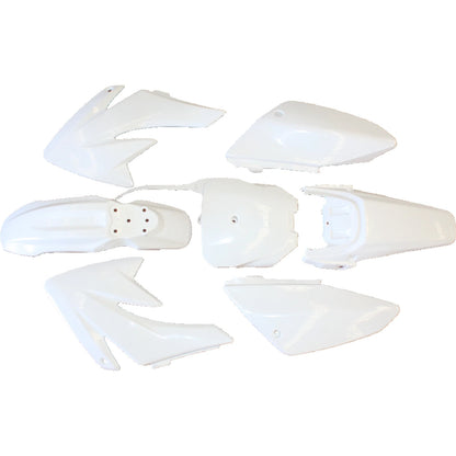 White Plastics Guard Fairing Fender Kit for CRF70 150cc 160cc Dirt Bike