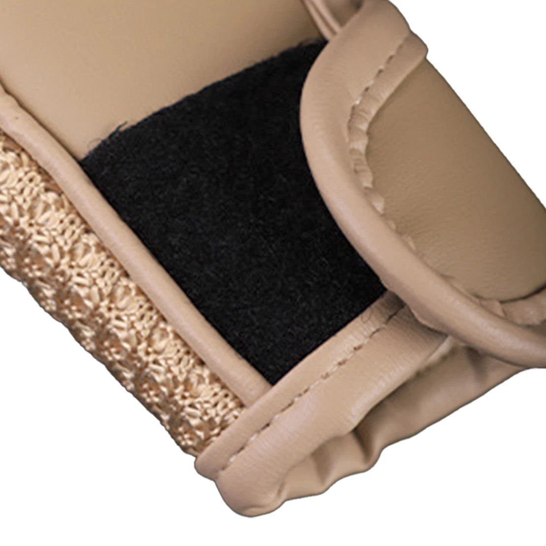 Beige Ice Silk Gear Shift Knob Cover for Car Shifter Protector