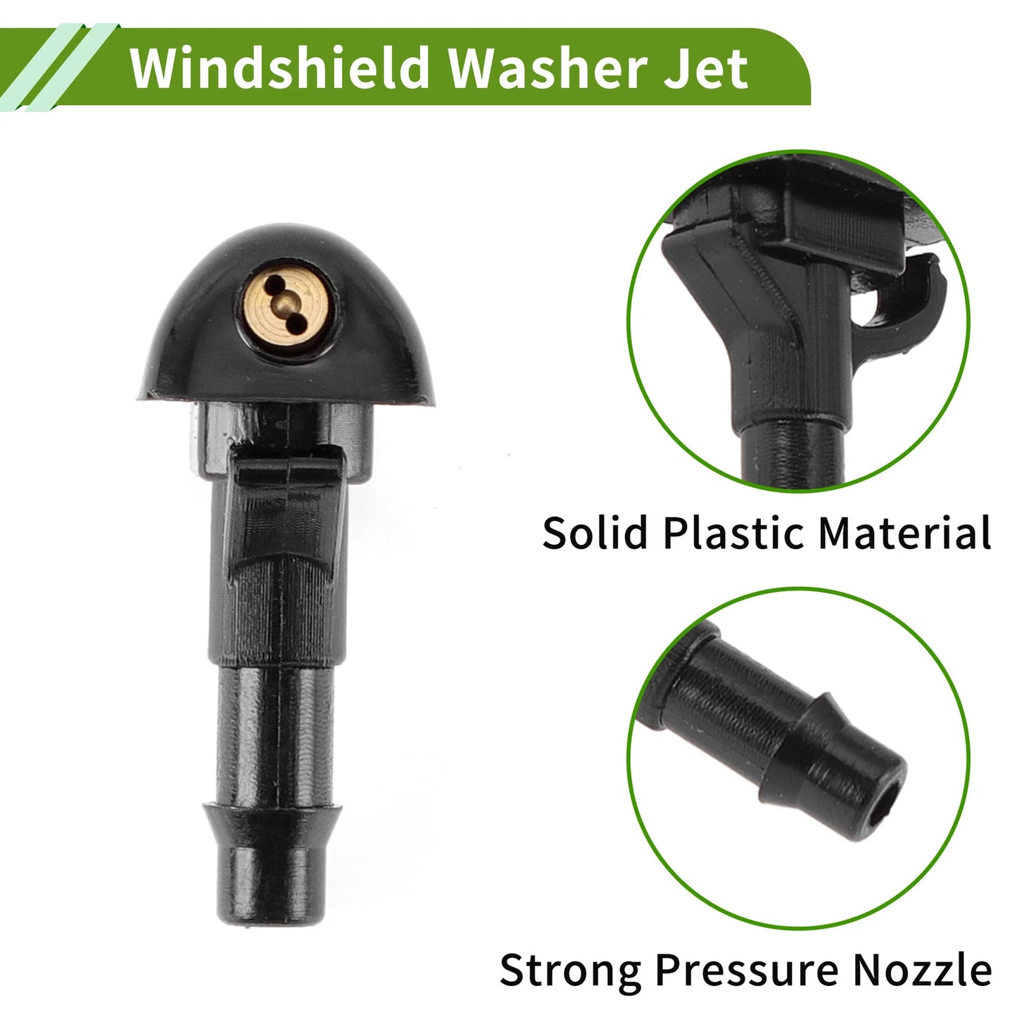 Windshield Washer Nozzle & Hose Connector for Nissan