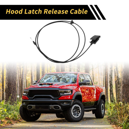 1pc Hood Latch Release Cable for Dodge Ram 1500 2500 3500 (2009-2018)
