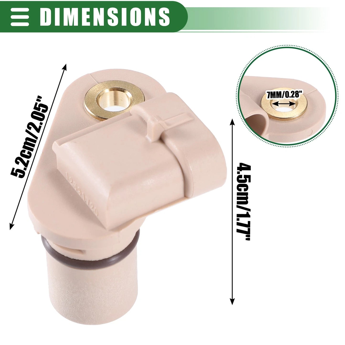 Engine Camshaft Position Sensor for GMC Sierra 1500 ABS Beige