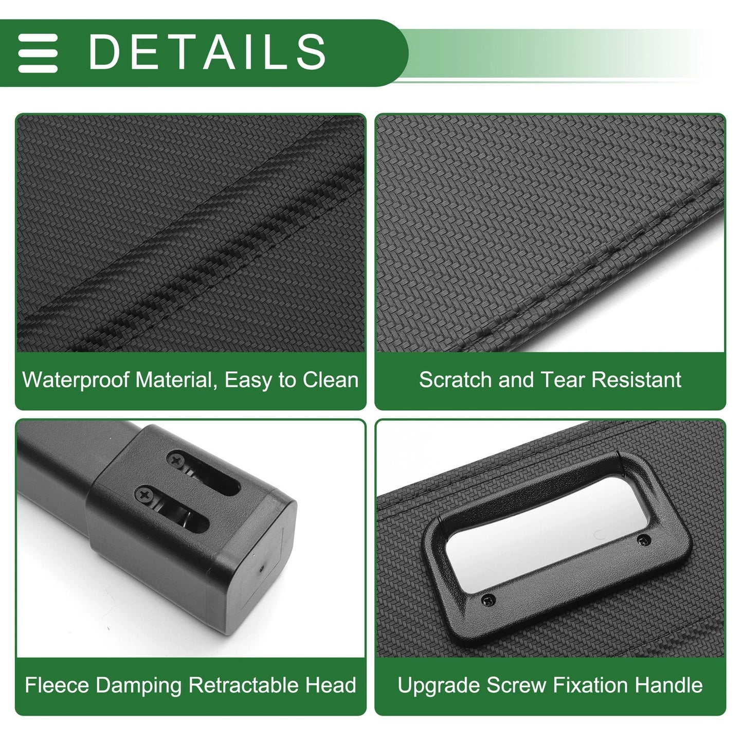 Cargo Cover for Kia EV9 2024-2025 Black Carbon Fiber