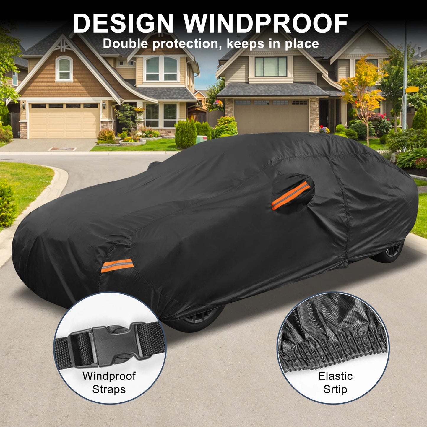 Waterproof Aluminum Film Cotton Car Cover for BMW 3 Series