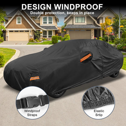 Waterproof Aluminum Film Cotton Car Cover for BMW 3 Series