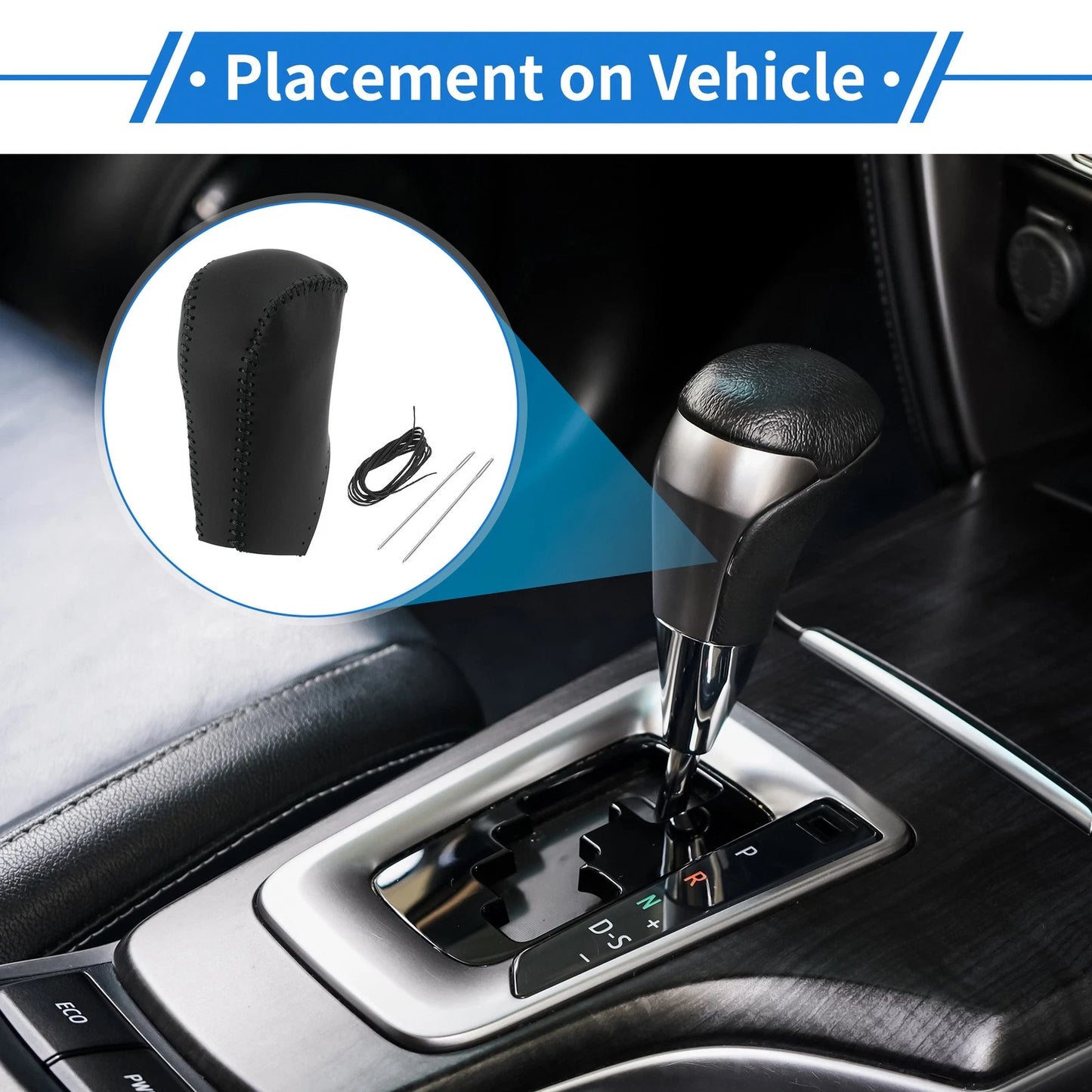 1 Pc Car Gear Shift Knob Cover for Toyota RAV4 (2013–2016)