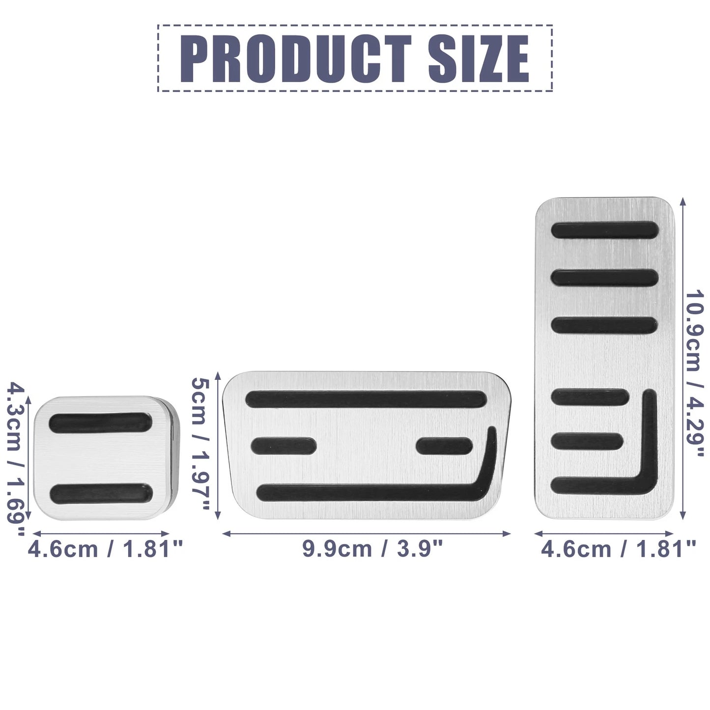 Foot Pedal Brake Gas Pedal Pad Kit for Honda Fit (2021)