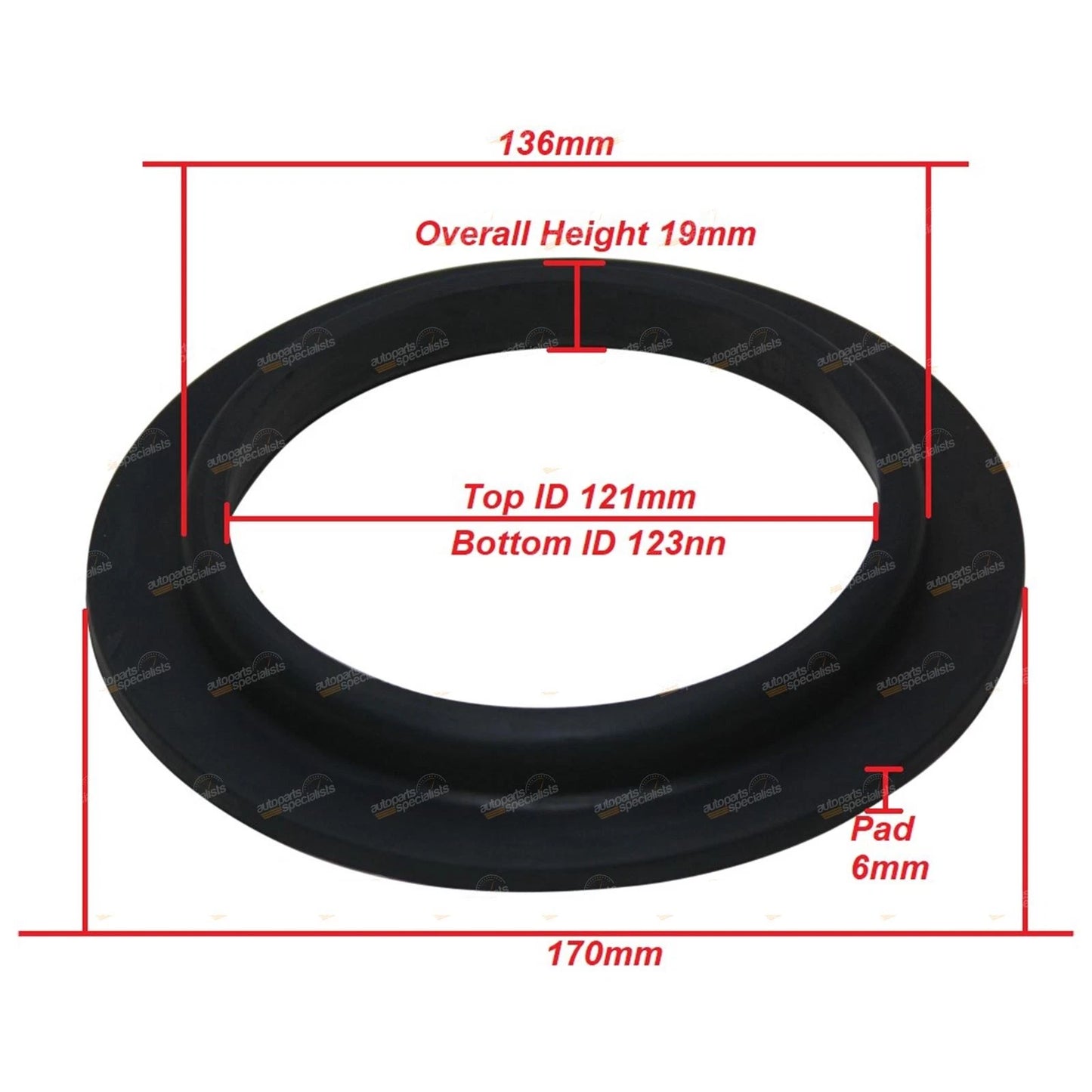 Rear Rubber Coil Spring Seat Insulators for Nissan Patrol GQ Y60 GU Y61 GR