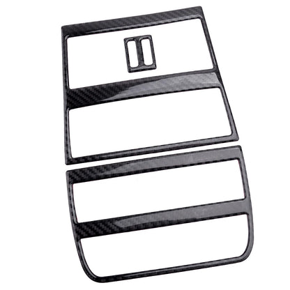 3x Carbon Fiber Rear Air Vent Outlet Frame for BMW 5 Series (2011-2017)