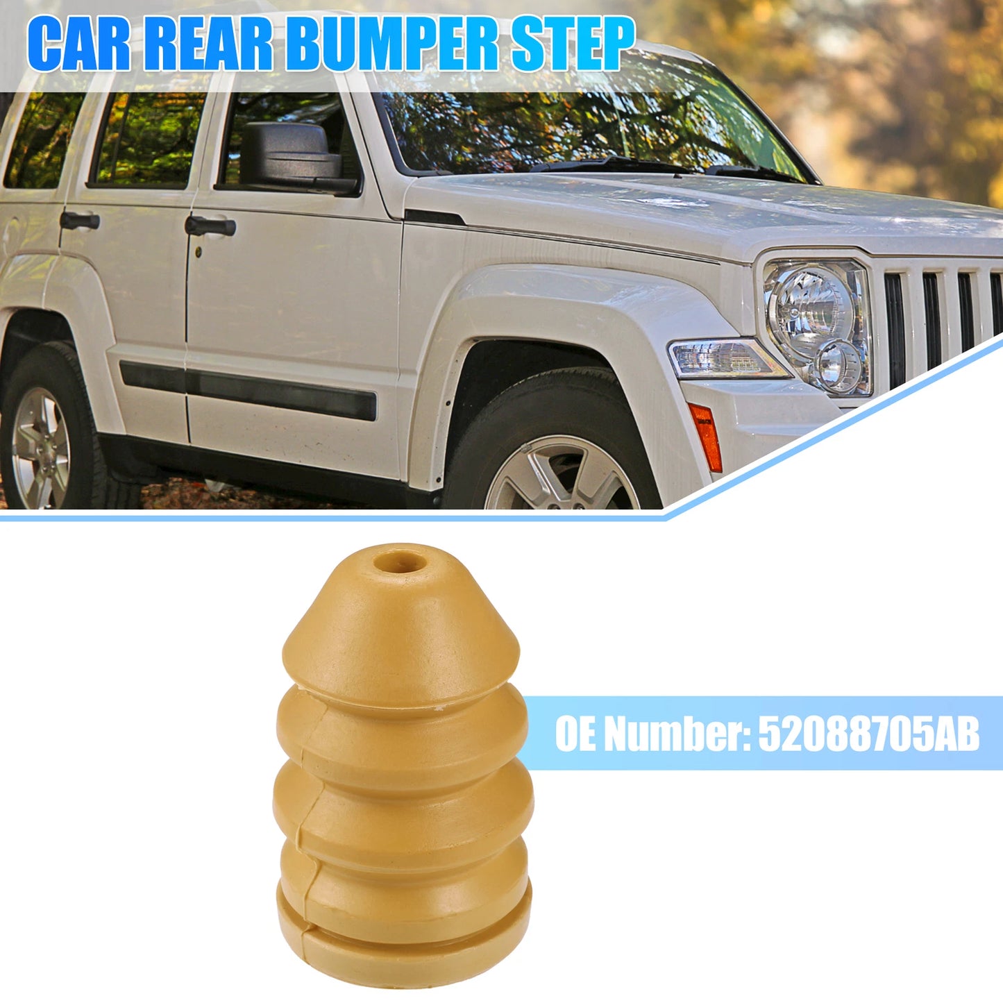 Rear Bumper Step for Jeep Liberty 3.7L 2.8L (2002-2007)