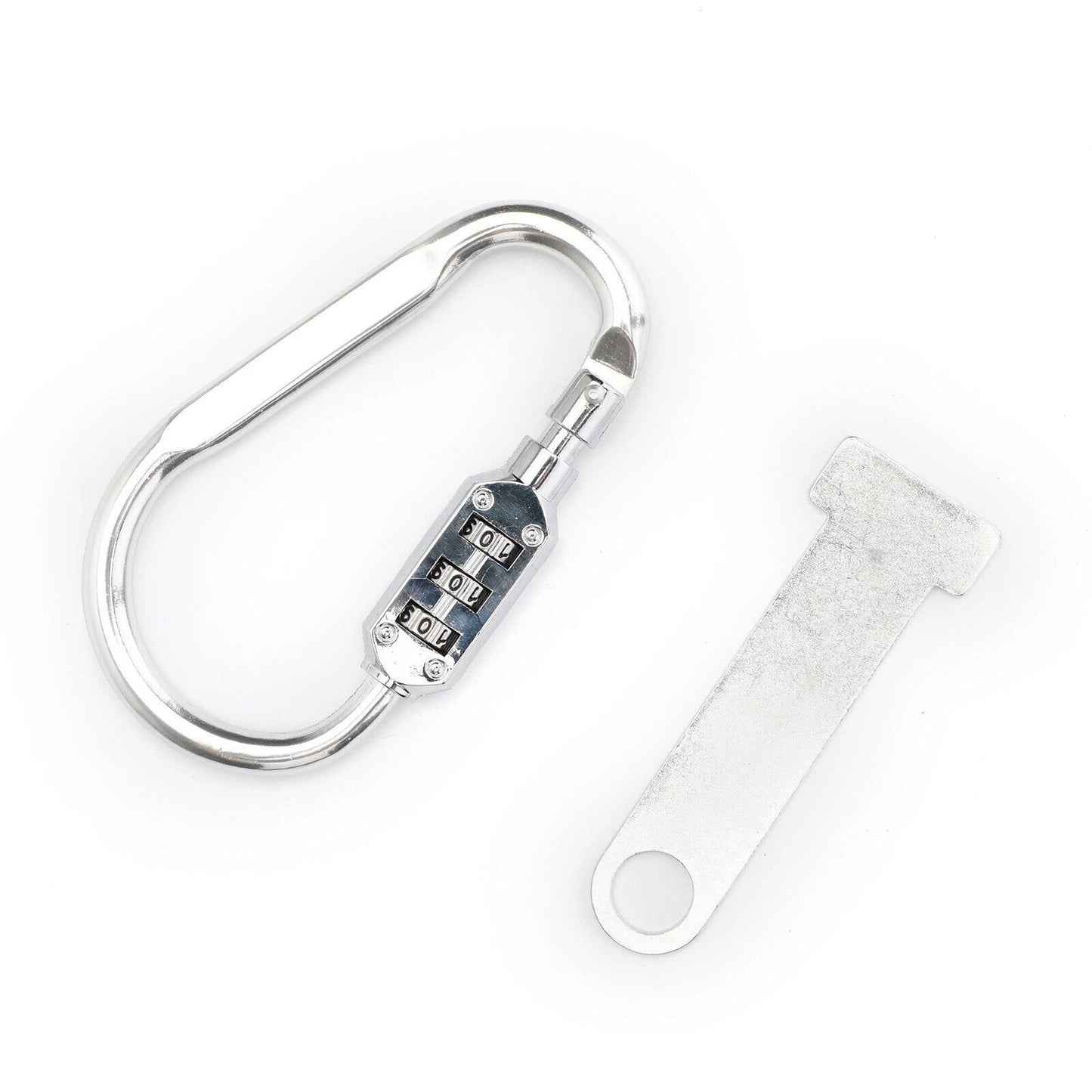 Chrome Helmet Lock for 1.5" Handlebar Universal for Motorcycle